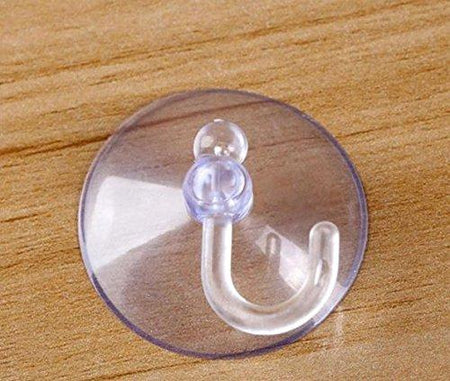 Transparent Rubber Vacuum Sucker Hooks Hanger Strong Suction Cup Bathroom Kitchen Window Wall (pack of 6 pcs) - halfrate.in