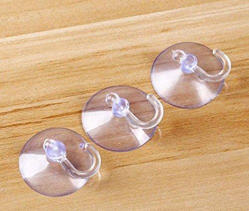 Transparent Rubber Vacuum Sucker Hooks Hanger Strong Suction Cup Bathroom Kitchen Window Wall (pack of 6 pcs) - halfrate.in