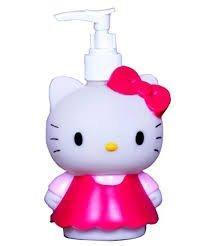 Hello Kitty Cartoon Shaped Soap Dispenser Bottle Multicolour (Pack of 1) - halfrate.in