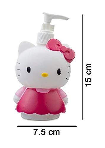 Hello Kitty Cartoon Shaped Soap Dispenser Bottle Multicolour (Pack of 1) - halfrate.in