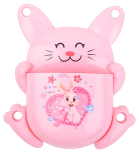 Rabbit Shape Cartoon Toothpaste & Toothbrush Multipurpose Holder with Suction Cups - halfrate.in