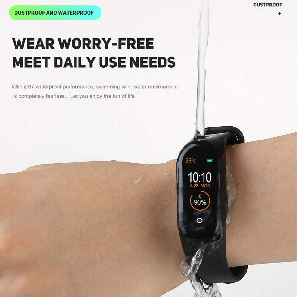 M4 Pro Smart Band Watch Bracelet Wristband Heart Rate Tracker  Walmart  Canada