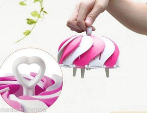 Foldable Lotus Veg & Fruit Basket Self Adjustable Folding Easy Grip - halfrate.in