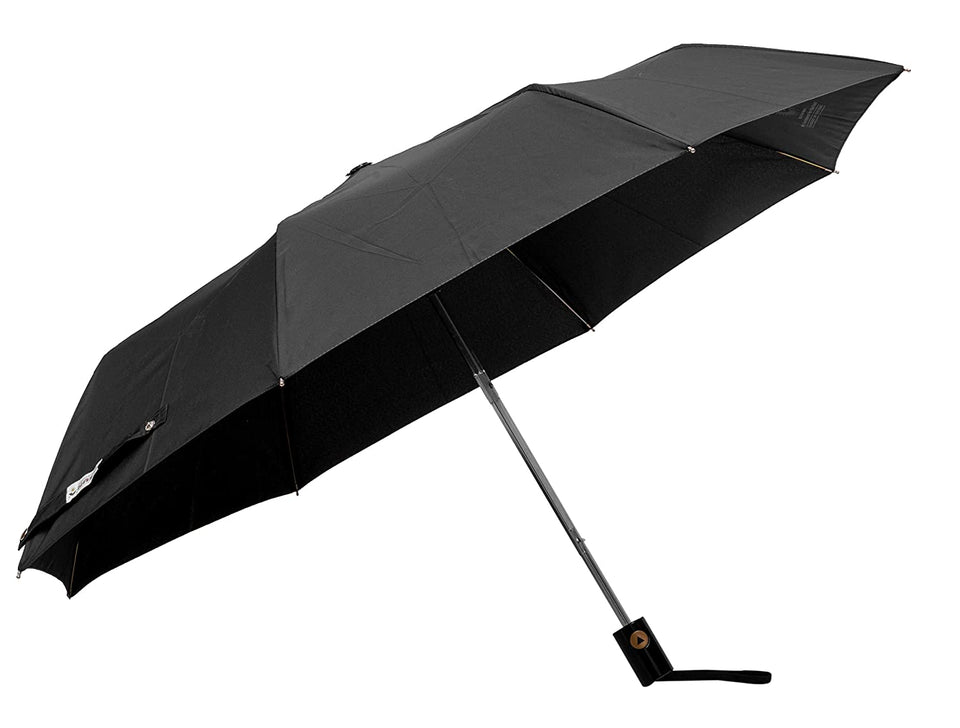 Umbrella Classic Folding Automatic Open Uv Protective Umbrella, Black - halfrate.in