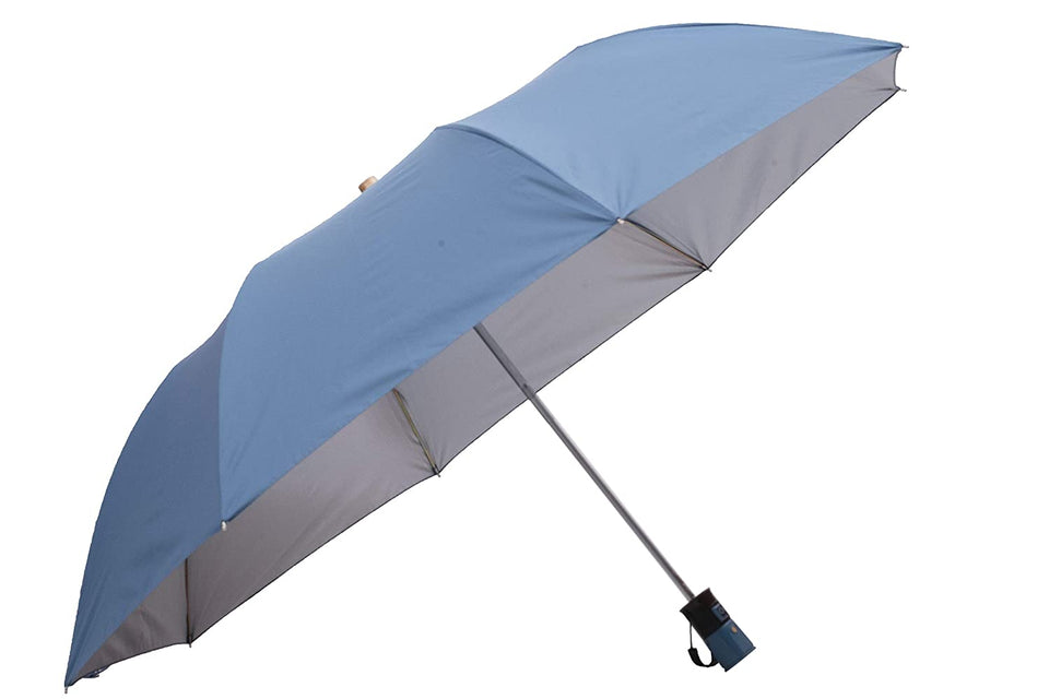 Umbrella Classic Folding Automatic Open Uv Protective Umbrella, Solid Plain colors - halfrate.in