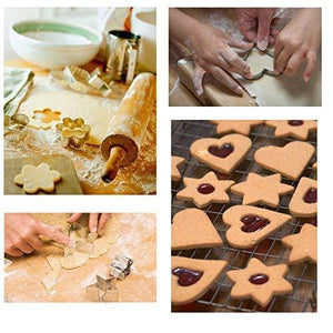 Cookie Cutter Stainless Steel Cookie Cutter With 4Shape, 12 Pieces - halfrate.in