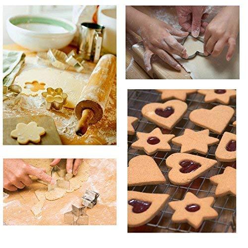 Cookie Cutter Stainless Steel Cookie Cutter With 4Shape, 12 Pieces - halfrate.in