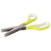 Multifunction 5 blades Scissor Vegetable Chopper Paper Shredder Kitchen Tool - halfrate.in