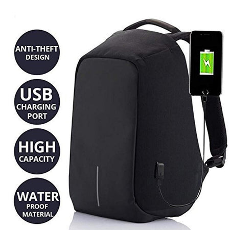Anti-Theft Water Resistant Computer USB Charging Port Lightweight Laptop Backpack Bag Fitting 15.6-inch Laptops Tablets - halfrate.in
