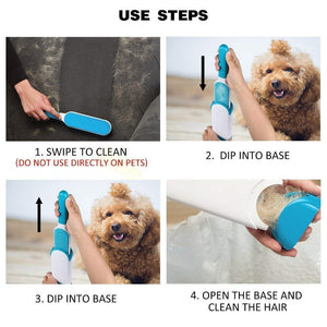 Pet Fur and Lint Remover Pet Hair Remover Double Sided Self-Cleaning and Reusable Pet Fur Remover - halfrate.in