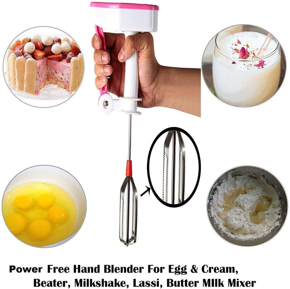 Power Free Hand Blender for Egg & Cream Beater, Milkshake Lassi, Butter Milk Mixer, Coffee Milk Mixer - halfrate.in