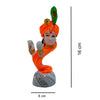 Krishna Face Idol Handcrafted Handmade Marble Dust Polyresin - 16 x 6 cm perfect for Home, Office, Gifting FKC-1