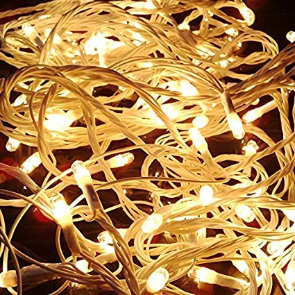 Plastic Rice Lights 10 mtr Serial Bulbs Ladi Decoration Lighting Multicolour for Indoor, Outdoor, DIY, Diwali Christmas Eid and Other Festive Season