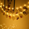 Heart Shape Photo Clip Lights 16 LED, 3 Meter Length, Decoration for Diwali, Valentines day, Christmas