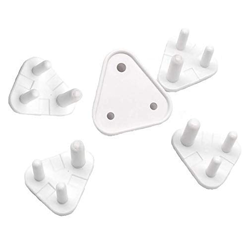 Baby Safety Electrical Socket Cover 15 Amp Big, Pack of 5, Outlet Plug Protector for Child Proofing in Home, School & Office