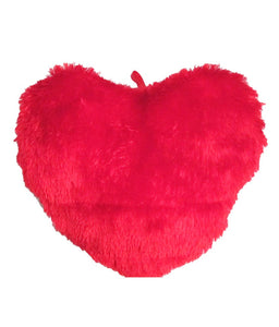 Huggable Love Heart Shape Soft Plush Stuffed Cushion Pillow Toy in Red Color 15 X 11 Inches valentine Gifts