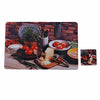 Printed PVC 6 Pieces Dining Table Placemat with Tea Coasters Set - halfrate.in