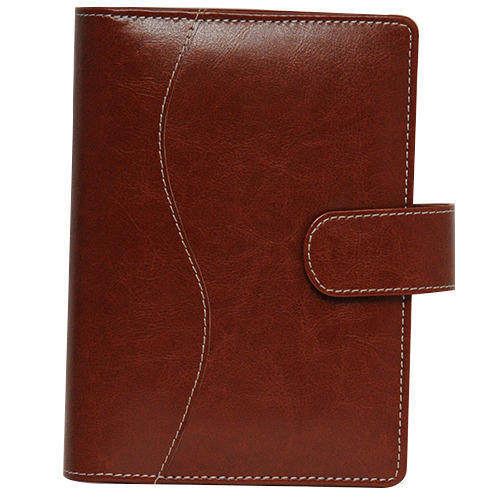 2021 Faux Leather Diary Business Organizer-Planner/Daily Planner Personal Diary, Card-Document Holder (Brown) Big size - 9.5 X 7 Inches