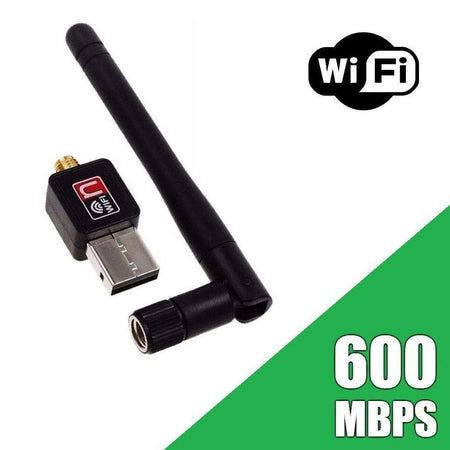 Ekdant® 600Mbps USB Wifi Dongle 600Mbps Wireless Adapter 802.11N/G/B With Antenna - halfrate.in