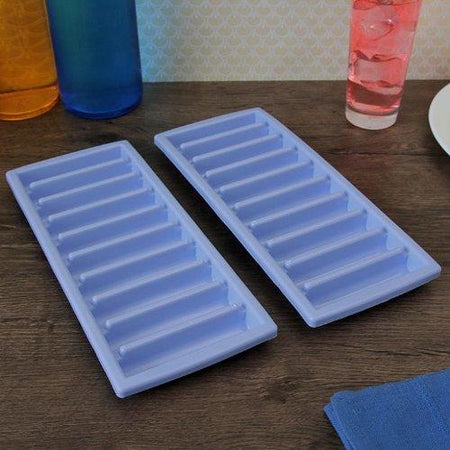 JVS Slim Narrow Long Ice Sticks Cube Maker Tray Mold with Easy Push Pop Up Perfect for Water Bottle (Pack of 2) - halfrate.in