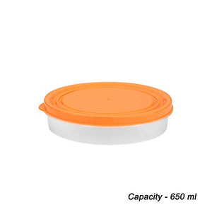 Airseal Storage Containers Set of 5, Orange for Kitchen Storage