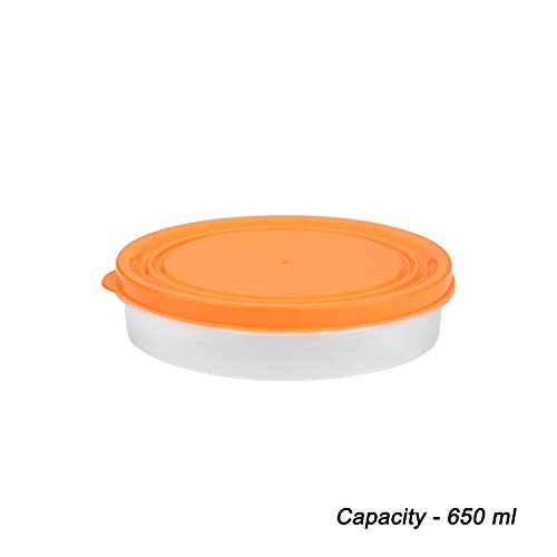 Airseal Storage Containers Set of 5, Orange for Kitchen Storage