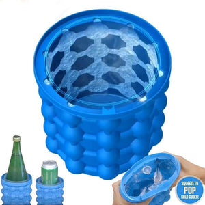 Silicone Ice Cube Maker | The Innovation Space Saving Ice Cube Maker | Bucket Revolutionary Space Saving Ice-Ball Makers - halfrate.in