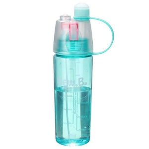 Stylish Water cum Mist Spray Bottle, 2 in 1 Drink & Spray Water Gym, Sports Bottle BPA Free, 600ml - halfrate.in