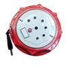 Round 3 output Extension Box with 2 Pin Flex Wire 3 Mtr. with Indicator & Switch
