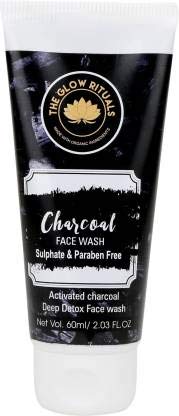 Activated Charcoal 60 ml with Aloe Vera Extract, Avocado Oil,Tea Tree, and Vitamin-E Face Wash (60 ml)