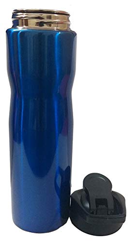 Plastowares Tuff Stainless Steel Water Bottle Sporty (350 ml, Blue)