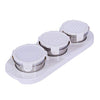 Stainless Steel Serving Set, 3-Pieces with Tray Zeta 3 Ivory