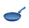 Induction Base Aluminium Taper Fry Pan, 225mm, Blue