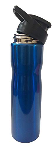 Plastowares Tuff Stainless Steel Water Bottle Sporty (350 ml, Blue)