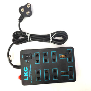 Surge Protector / ABS Tough Body / 8 Socket Extension Boards with Fuse & Spark Suppressor / Switch Light Indicator / Safety on / Off Switch