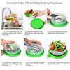 Salad Cutting Bowl, Wash Strain Slice and Serve, 60 Seconds Salad, with Orange Juicer - halfrate.in