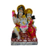 Shiv Pariwar Idol Handcrafted Handmade Marble Dust Polyresin - 14 x 10 cm perfect for Home, Office, Gifting SPC-1