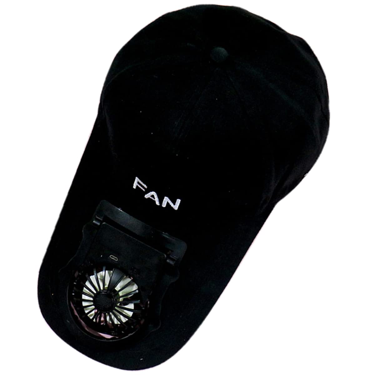 Rechargeable Fan in Cap Sun Hats Rechargeable Battery Outdoor Travel B