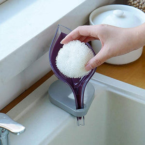 Leaf Shape Bar Soap Holder - Self Draining White Leaf Shape Soap Dish for Bar Soap Box with Suction Cup One of The Best Bathroom Accessories - Best for Bathroom Kitchen & Sink use