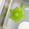 Silicone Star Shaped Sink Filter Bathroom Hair Catcher Drain Strainers Cover Trap for Basin - 2 pcs