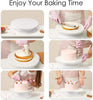 Plastic Revolving Cake Decorating Turntable Stand Cake Tools Decorating 360 Round Easy Rotate Turntable