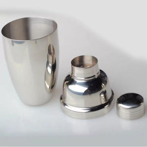 Cocktail Shaker, Stainless Steel, Mirror Finish, 3-Piece Set - Party Harder - halfrate.in
