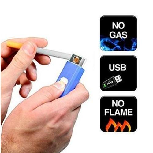 Ekdant® USB Electronic Windproof Rechargable Flameless Cigarette Lighter - halfrate.in