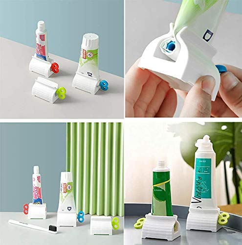 Rolling Tube Toothpaste Squeezer Toothpaste Seat Holder Stand Rotate Toothpaste Dispenser for Bathroom