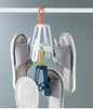 Multifunctional Shoe Rack Four Side Hooks Windproof 360 Degree Rotating Foldable Drying Hanger