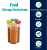 Storage Jar with 4 Section 4 in 1 section container jar 4 section type container Plastic Airtight Dispenser Container 2500 ML (Pack of 1)