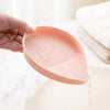 Leaf Shape Soap Dishes, Plastic Soap Holder Soap Box with Drain Holder Double Soap Storage Tray Container