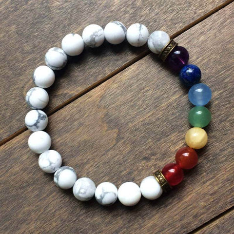 7 Chakra Healing Bracelets with Real Stones Gemstone Healing Chakra  Bracelet Yoga Meditation Bracelets for Protection, Energy Healing