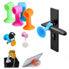 Silicone Multipurpose Wall Protectors Self-Sucking Door Stopper, Door Handle Bumper, Mobile Phone Stand, Data Cable Organizer, Key Holder - Set of 3
