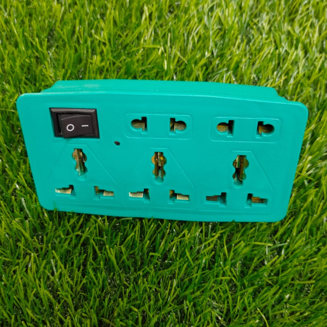 Wall switch Plug 5 Socket with 1 Switch Spike Guard Power Strip with Individual Switch Extension Just plug directly into wall plug